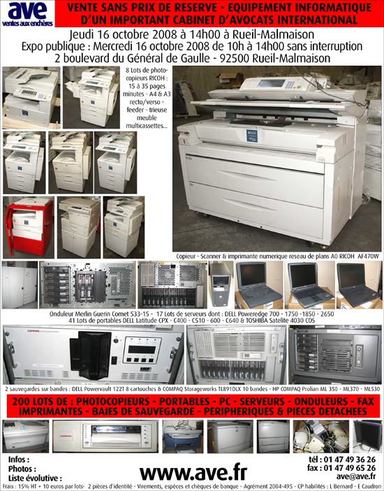 16102008-ventes-aux-encheres-de-copieur-de-plans-a0-photocopieurs-imprimantes-serveurs