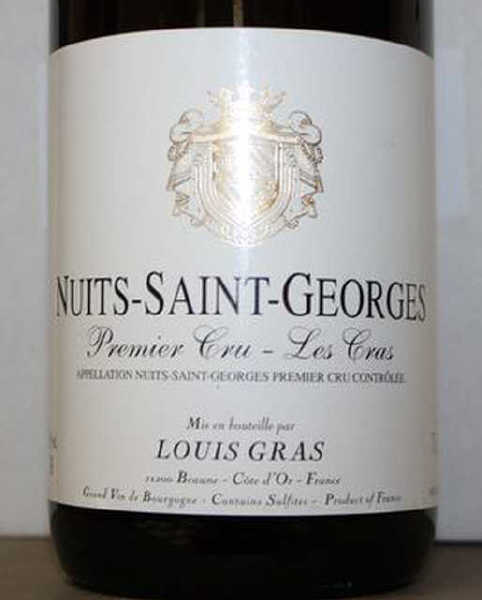 6 BOUTEILLE DE NUITS SAINT GEORGES 1ER CRU "LES CRAS" 2005. BERNARD GRAS. CAISSE CARTON.