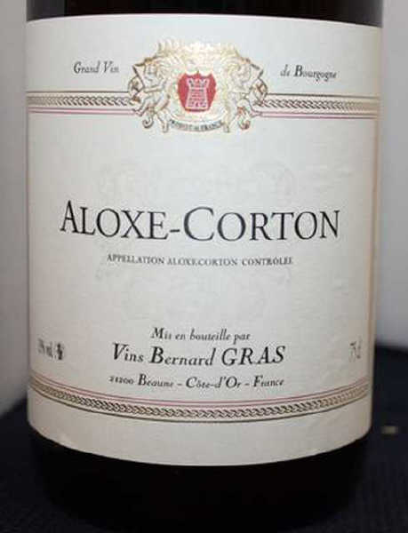 12 BOUTEILLES DE ALOXE CORTON 2005. BERNARD GRAS. CAISSE CARTON.