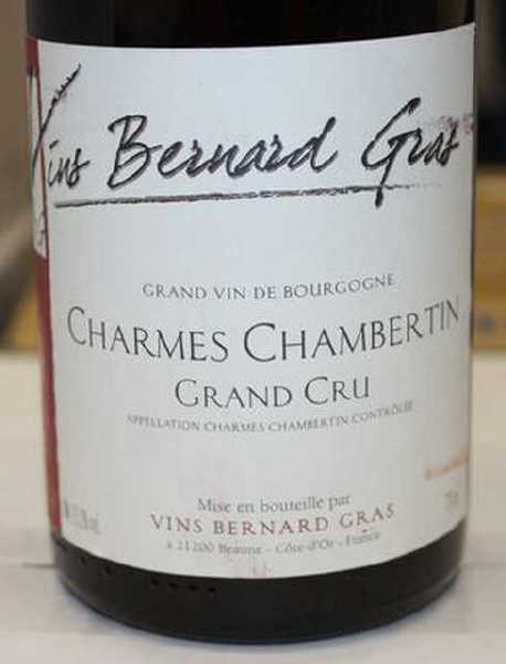 6 BOUTEILLES DE CHARMES CHAMBERTIN. 2004. BERNARD GRAS. CAISSE BOIS.