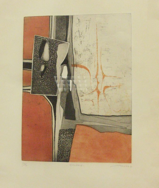 BERNARD MUNCH. BENGALE. LITHOGRAPHIE NUMEROTEE 12/50. DIM: