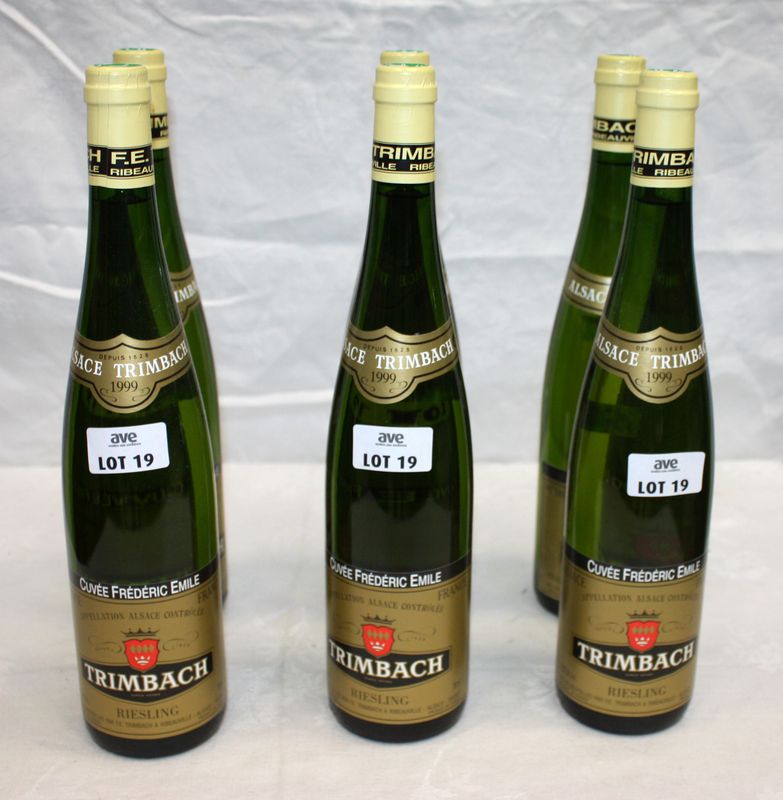 6 BOUTEILLES RIESLING CUVEE FREDERIC EMILE 1999 DOMAINE TRIMBACH.