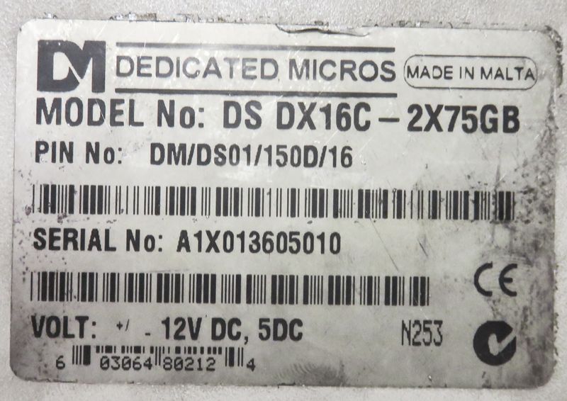 DIGITAL SPRITE D1 DEDICATE MICROS MODELE DS DX16C-2X 75GB