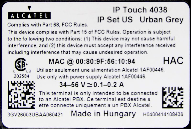 LOT 4. 10 UNITES. TELEPHONES IP DE MARQUE ALCATEL-LUCENT MODELE 8002.