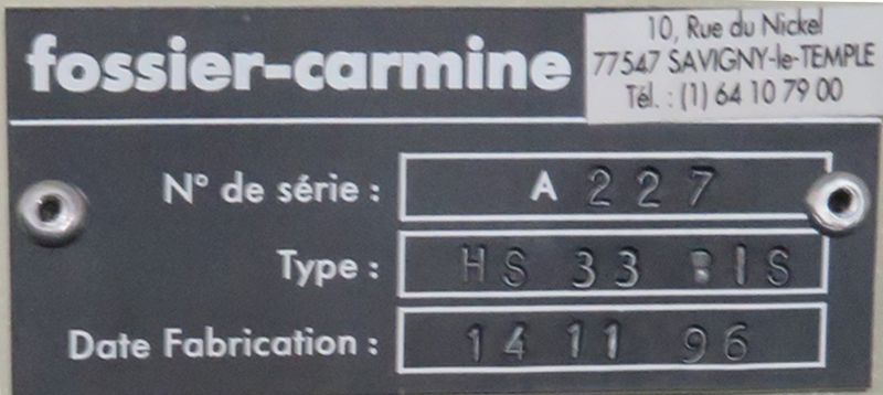 ARMOIRE FORTE DE MARQUE FOSSIER CARMINE. 198 X 100 X 50 CM
